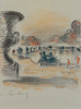 Andre Hambourg (1909-1999) - Versaille - Pair of lithogaphs framed
