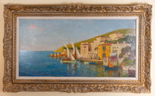 Load image into Gallery viewer, Charles Cousin (1904 - 1972) - Le port de Villefranche - The port of Villefranche