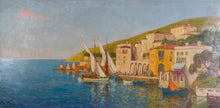Load image into Gallery viewer, Charles Cousin (1904 - 1972) - Le port de Villefranche - The port of Villefranche