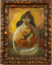 Load image into Gallery viewer, Charles GRAFFART (1893-1967) - Self-portrait with morion and translucent decanter - Oil on canvas