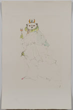 Load image into Gallery viewer, Leonor Fini (1907-1996) - Les chats de Madame Helvetius - Chat couronné - Original Etching (LF) - 1985