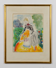 Load image into Gallery viewer, Constantin Terechkovitch (Kostia Terechkovitch)(1902 – 1978) – Les Premiers Pas – The First Steps – Original watercolor