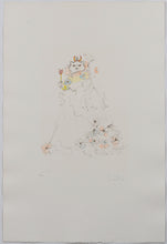 Load image into Gallery viewer, Leonor Fini (1907-1996) - Les chats de Madame Helvitius - Flower Cat - Original Etching 57/150 - 1985