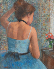 Load image into Gallery viewer, François Gall (1912 - 1987) - Jeune danseuse au tutu bleu - Young dancer in blue tutu - Oil on Canvas