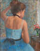 François Gall (1912 - 1987) - Jeune danseuse au tutu bleu - Young dancer in blue tutu - Oil on Canvas