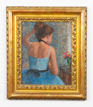 Load image into Gallery viewer, François Gall (1912 - 1987) - Jeune danseuse au tutu bleu - Young dancer in blue tutu - Oil on Canvas