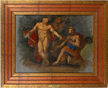 Load image into Gallery viewer, Di Giovanni - Scene mythologique - Mythological scene - Original Oil on Panel