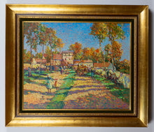 Load image into Gallery viewer, Eugene Begarat (1943 - ) -Paysage de campagne anime - Animated Countryside Landscape - Original Oil on Canvas