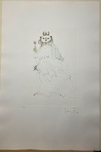 Load image into Gallery viewer, Leonor Fini (1907-1996) - Les Chats de Madame Helvetius - Cat in Royal Gown - Original Etching 57/150