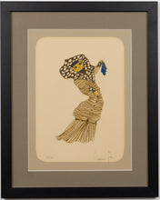 Load image into Gallery viewer, Leonor Fini (1907-1996) - Cat in Striped Dress - Original Etching