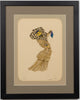 Leonor Fini (1907-1996) - Cat in Striped Dress - Original Etching