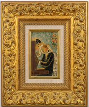 Load image into Gallery viewer, Louis Berthomme-Saint Andre - La lecon de piano - The Piano Lessaon - Oil on Canvas