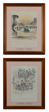 Load image into Gallery viewer, Andre Hambourg (1909-1999) - Versaille - Pair of lithogaphs framed
