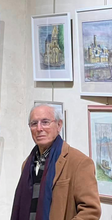 Load image into Gallery viewer, Antoine Paneda (1929) - Nevers au loin - Nevers in the distance - Original Watercolor