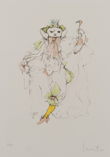 Load image into Gallery viewer, Leonor Fini (1907-1996) - Les Chats de Madame Helvetius - Dancing Cat - Original Etching 57/150