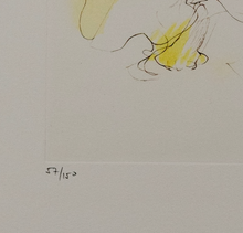 Load image into Gallery viewer, Leonor Fini (1907-1996) - Les Chats de Madame Helvetius - Flower Hair Cat - Original Etching 57/150