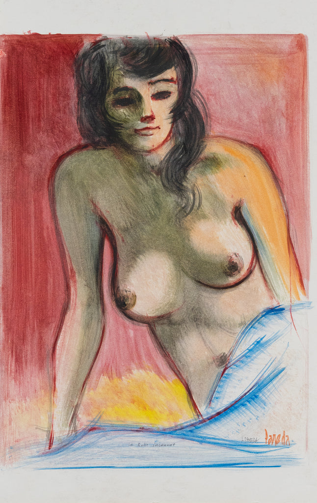 Antoine Paneda (1929) - La belle dénudée - The beautiful Naked - Original Pastel