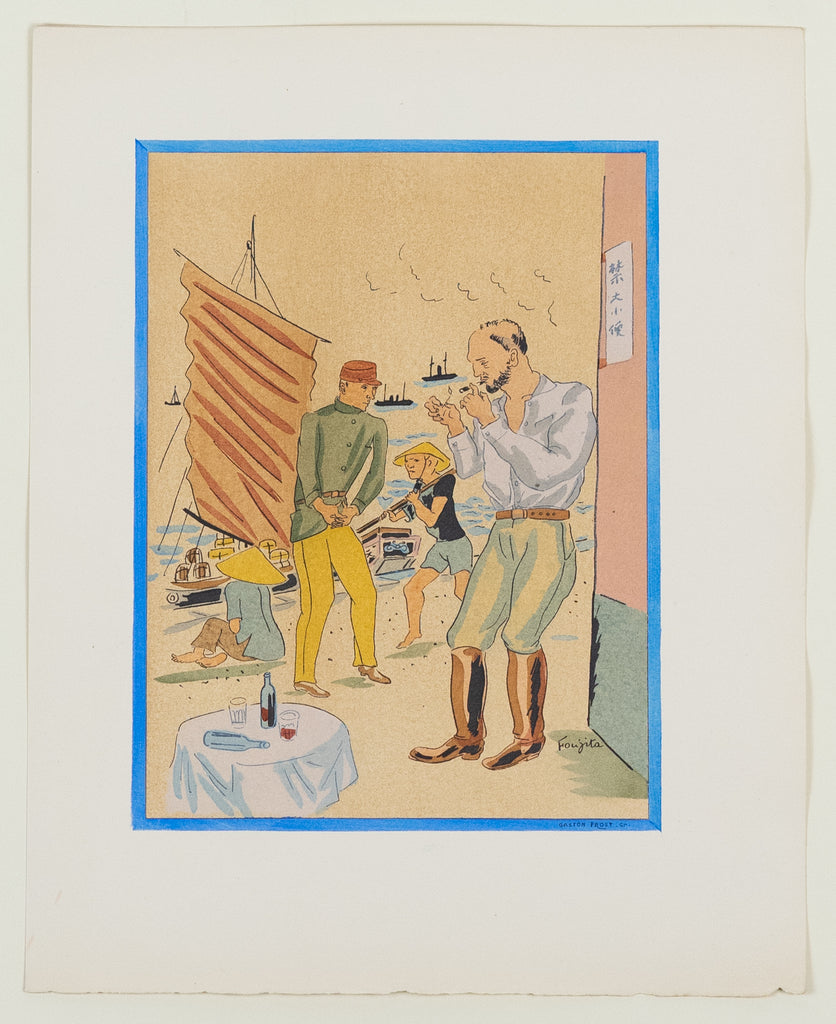 Leonard Tsuguharu FOUJITA(1886-1968)(after) - Propos d'un intoxiqué Collection - The Addict - Lithograph