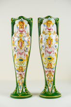 Load image into Gallery viewer, Delphin Massier - Art Nouveau Vallauris Vases - Signed by Artist - Ceramic