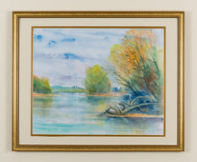 Load image into Gallery viewer, Antoine Paneda (1929) - Nevers au loin - Nevers in the distance - Original Watercolor