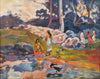 Galeazzo Tonini VON MÖRL (1922-2011) - Tahitian scene - Original Oil on panel