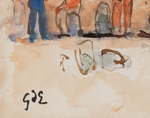 Load image into Gallery viewer, Georges D'Espagnat (1870-1950) - Vue d'un port – View of a port - Original Watercolor