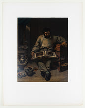Load image into Gallery viewer, Gustave Courbet  (1819 – 1877)(after) -  Marc Trapadoux examinant un livre d'estampes - Marc Trapadoux examining a book of prints - Lithograph