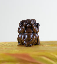 Load image into Gallery viewer, JAPAN Netsuke (20th Century) – katabori-netsuke – See, Speak, Hear no Evil Monkeys