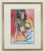 Load image into Gallery viewer, Antoine Paneda (1929) - La belle dénudée - The beautiful Naked - Original Pastel