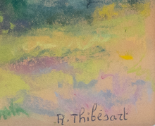 Load image into Gallery viewer, Raymond Thibesart (1874-1968) - Le Mas près de Villeneuve Loubet - Original Pastel