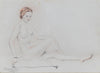 Robert Mahelin (1889-1968) - Nu Allonge Mine et plomb et sanguine – Original Pencil and Chalk