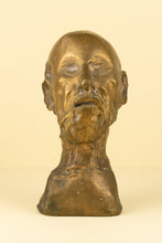 Load image into Gallery viewer, Jean Roulland (1931 - 2021) - Bust of Hippocrates, bronze with gilded patina