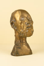 Load image into Gallery viewer, Jean Roulland (1931 - 2021) - Bust of Hippocrates, bronze with gilded patina
