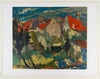 Chaim Soutine (1893-1943) (after) -  Landscape in Cagnes  - Lithograph