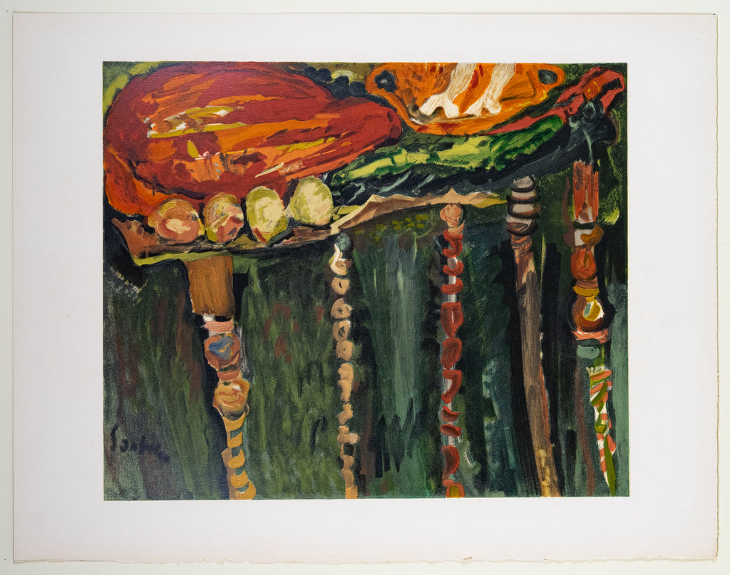 Chaim Soutine (1893-1943) (after) -   Still Life with piece of Raw Meat  - Lithograph