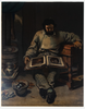 Gustave Courbet  (1819 – 1877)(after) -  Marc Trapadoux examinant un livre d'estampes - Marc Trapadoux examining a book of prints - Lithograph