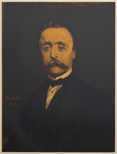Load image into Gallery viewer, Adolphe Joseph Thomas Monticelli (1824 –1886) (after) -  Portrait du Maitre M.L. - Portrait of Master M.L. - Lithograph