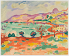 Georges Braque (1882 – 1963) (after) - Paysage A L estaque – Landscape A L estaque - Lithograph