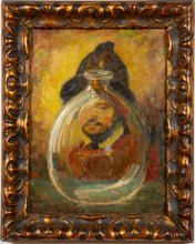 Load image into Gallery viewer, Charles GRAFFART (1893-1967) - Self-portrait with morion and translucent decanter - Oil on canvas
