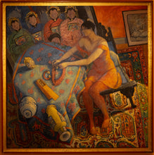 Load image into Gallery viewer, Do Fournier (1951 - ) - Scene d'interieur - Interior Scene - Original Oil on Canvas
