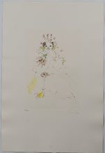 Load image into Gallery viewer, Leonor Fini (1907-1996) - Les Chats de Madame Helvetius - Flower Hair Cat - Original Etching 57/150
