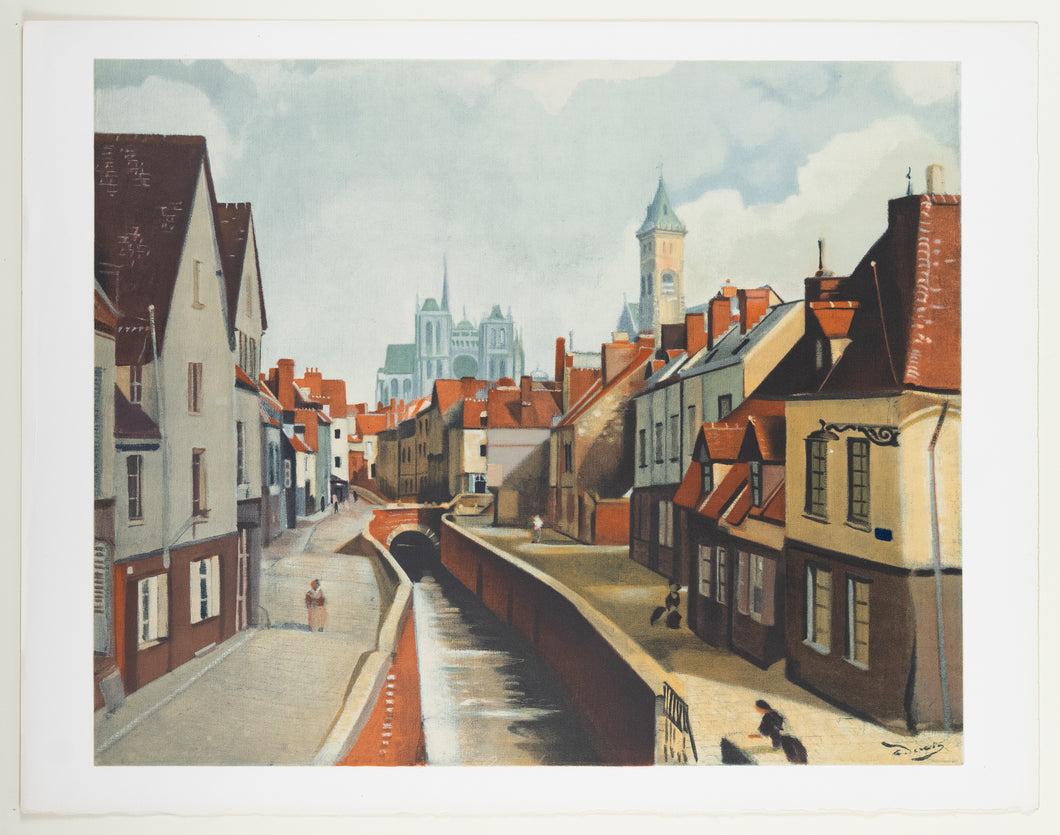 André Derain (1880-1954)(after) - Amiens - Lithograph
