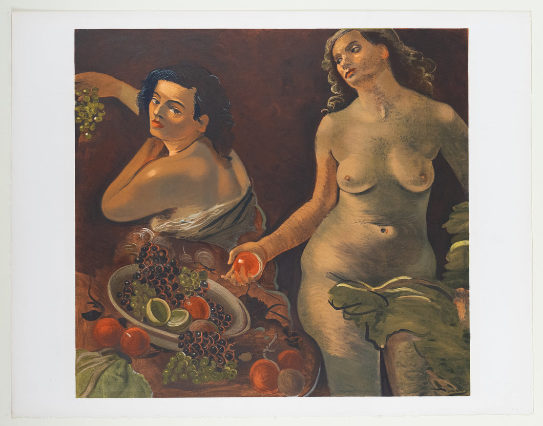 André Derain (1880-1954)(after) -  Deux femmes nues et nature morte  - Lithograph