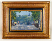 Load image into Gallery viewer, C. Manière (XX) - The Luxemburg Garden, Paris - Original Oil on Panel
