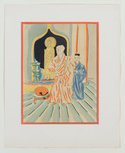 Load image into Gallery viewer, Leonard Tsuguharu FOUJITA(1886-1968)(after) - Propos d&#39;un intoxiqué Collection - Monks at the Temple- Lithograph
