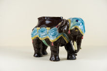 Load image into Gallery viewer, ELEPHANT Polychrome enameled ceramic with hollowed out back
