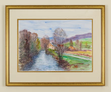 Load image into Gallery viewer, Antoine Paneda (1929) - L&#39;Yonne à Corancy - The Yonne in Corancy - Original Watercolor

