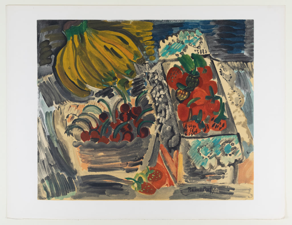 Raoul Dufy (1877-1953)(after) -  Nature Morte Aux Fruits - Still Life with Fruits - Lithograph