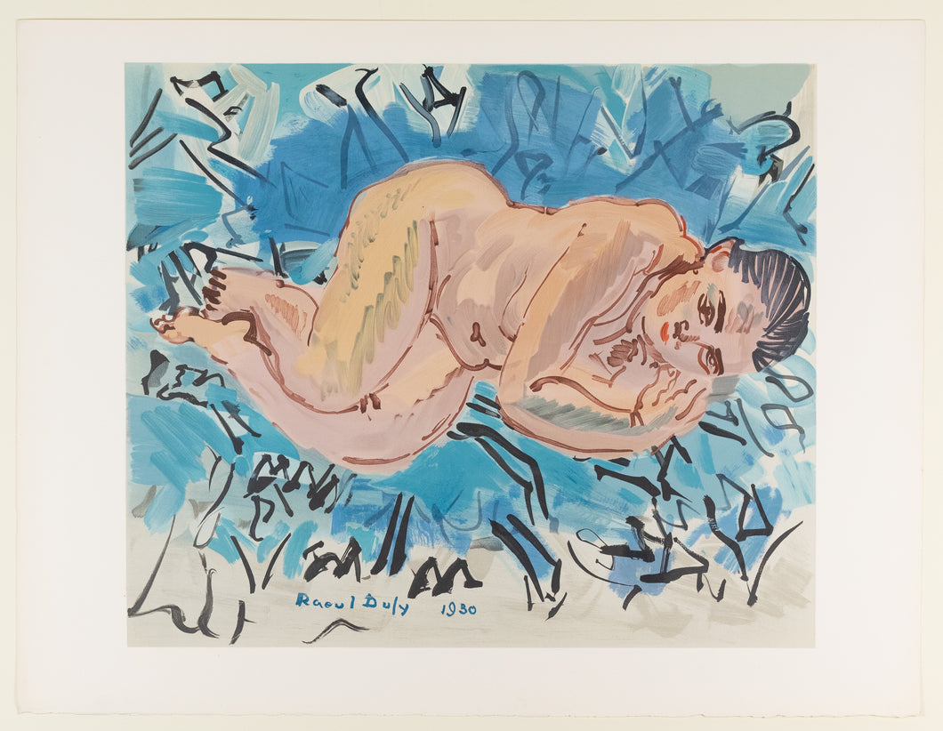 Raoul Dufy (1877-1953)(after) -  NU COUCHÉ - Reclining Nude - Lithograph