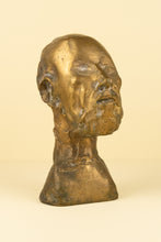 Load image into Gallery viewer, Jean Roulland (1931 - 2021) - Bust of Hippocrates, bronze with gilded patina,

